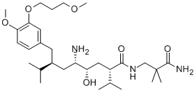 (2S,4S,5S,7S)-7-(3-(3-Methoxypropoxy)-4-methoxybenzyl)-5-amino-N-(2-carbamoyl-2-methylpropyl)-4-hydroxy-2-isopropyl-8-methylnonanamide hydrochloride