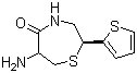 (2S,6R)-6-Amino-2-(2-thienyl)-1,4-thiazepan-5-one