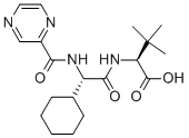 (S)-2-((S)-2-cyclohexyl-2-[(pyrazine-2-carbonyl)-amino]-acetylamino)-3,3-dimethyl-butyric acid