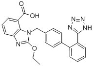2-ethoxy-1-[[(2-(1Htetrazol-5-yl)biphenyl-4-yl-) methyl]benzimidazole-7-carboxylic acid