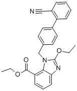 Thyl -2-ethoxy-1-[[(2-cyanobiphenyl-4-yl) methyl] benzimidazole-7-carboxylate