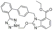 Ethyl -2-ethoxy-1-[[(2-(1Htetrazol-5-yl)biphenyl-4-yl-) methyl]benzimidazole-7-carboxylate
