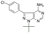 3-(4-Chlorophenyl)-1-(1,1-dimethylethyl)-(1H)-pyrazolo(34-d)pyrimidine-4-amine